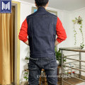 15oz Selvedge Denim Vest Custom Regular Fit Indigo Selvedge Denim Men Vest Manufactory